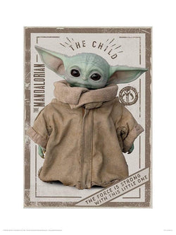 Star Wars - The Mandalorian - The Child Affiche Art 30x40cm