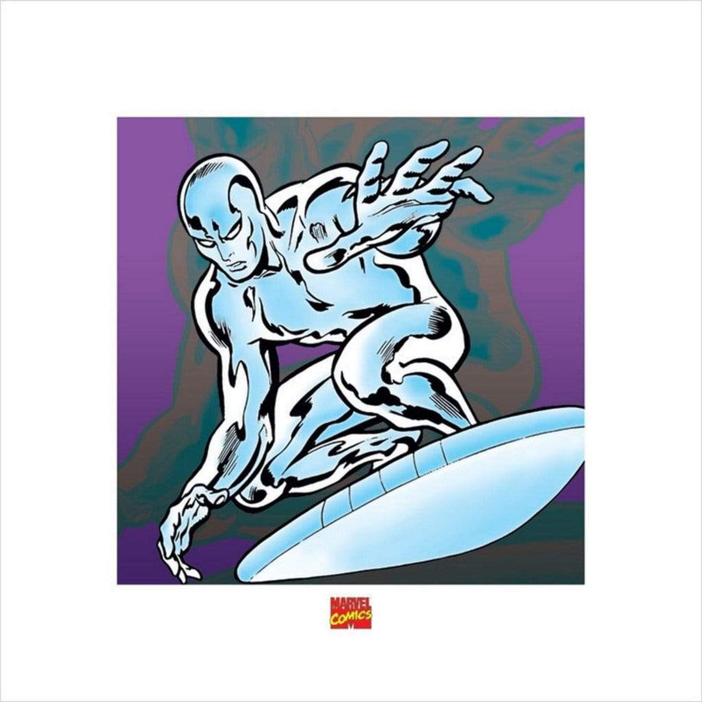 Affiche Art Marvel Comics - Silver Surfer 40x40cm