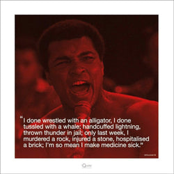 Affiche Art Muhammad Ali - iQuote Sick 40x40cm