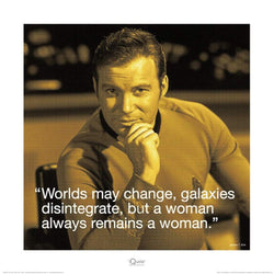 Affiche Art Star Trek - James T Kirk iQuote 40x40cm