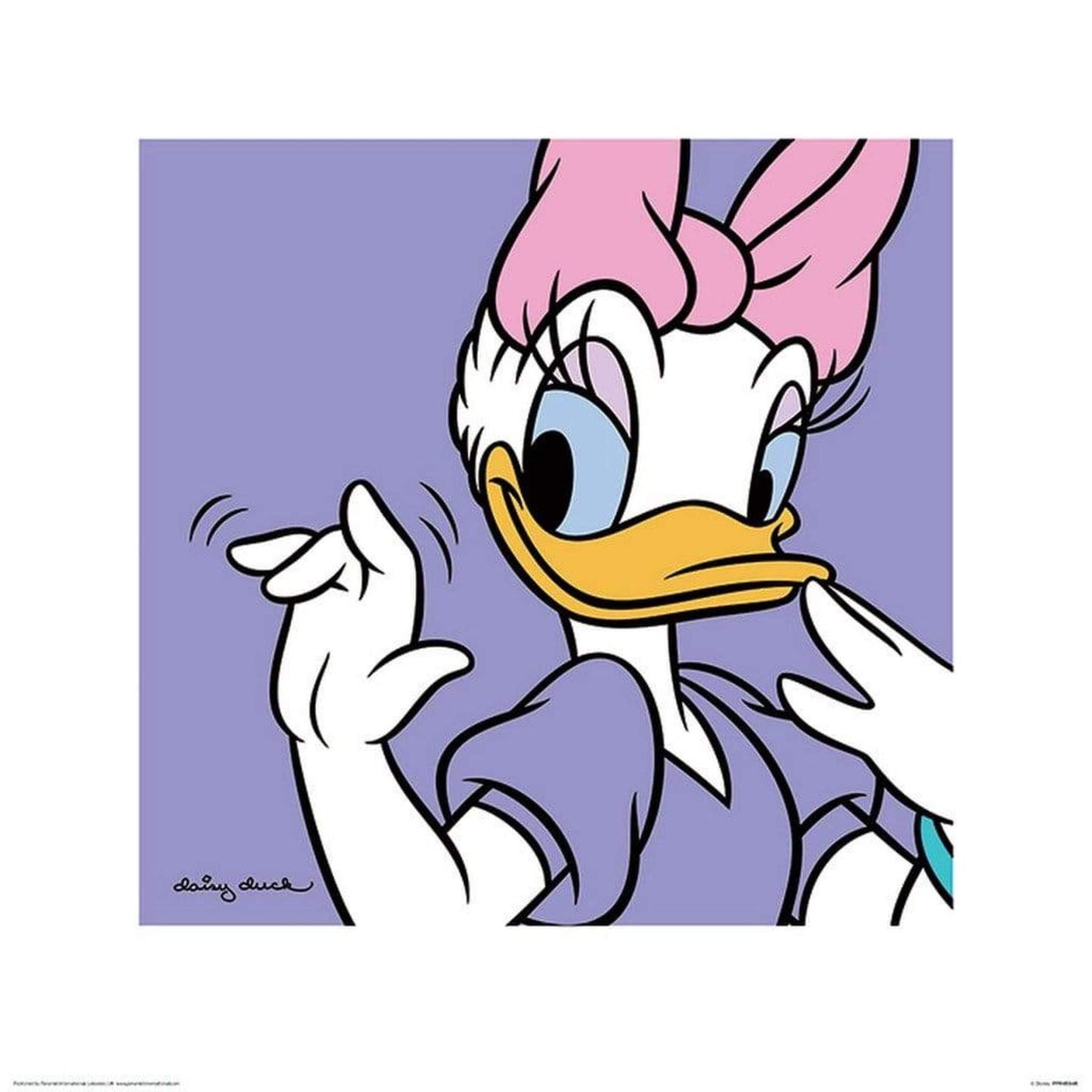 Affiche Art Daisy Duck Lilac 40x40cm