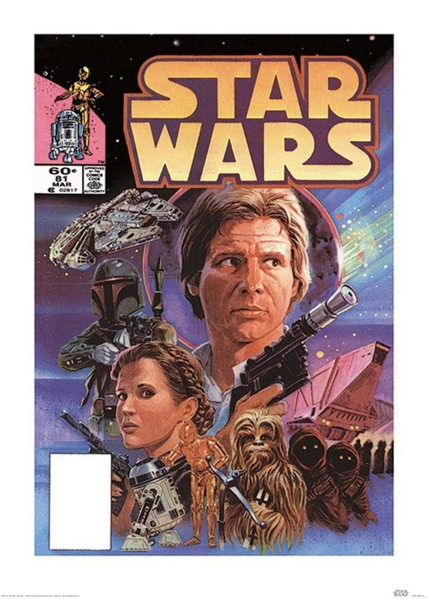 Affiche Art Star Wars - Captain Solo 50x70cm