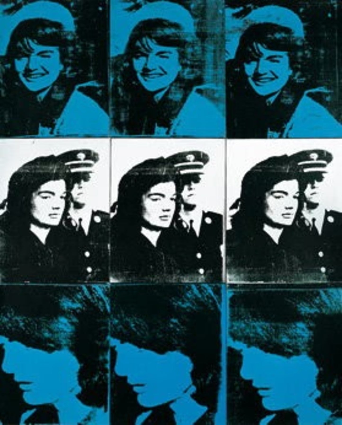 Affiche Art Andy Warhol - Nine Jackies, 1964 68x87cm