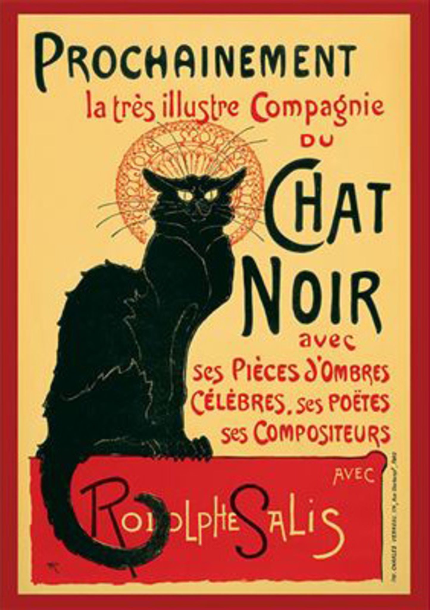 Poster Chat Noir - Steinlein 61x91,5cm