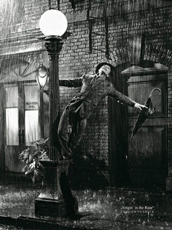 Affiche Art Liby - Gene Kelly singing in the Rain 50x70cm