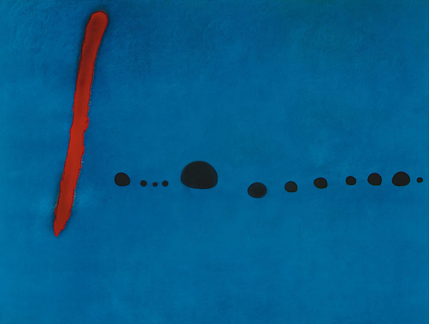 Affiche Art Joan Miro - Blue II, 4-3-61 80x60cm