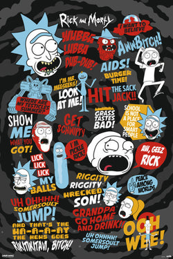 Poster Rick and Morty - Quotes 61x91,5cm
