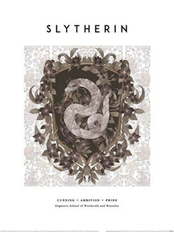 Affiche Art Harry Potter - Slytherin 30x40cm