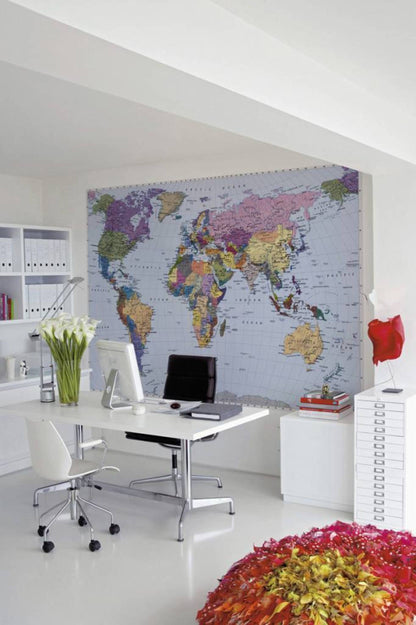 Papier Peint - World Map 270x188cm - Papier