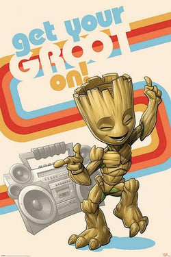 Poster Guardians of the Galaxy - Get Your Groot - On 61x91,5cm
