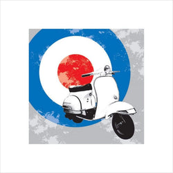 Affiche Art Scooter 40x40cm