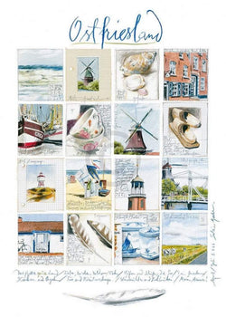 Affiche Art Sabine Gerke - Ostfriesland 1 50x70cm