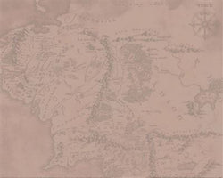 Affiche Art The Lord of the Rings - Middle Earth 40x50cm