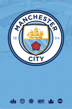 Poster Manchester City Club Crest 61x91,5cm