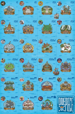 Poster One Piece - Log Itinerary 61x91,5cm