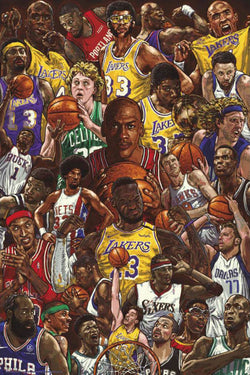 Poster Basketball Superstars 61x91,5cm
