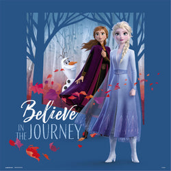 Affiche Art Frozen - Believe in the Journey 30x30cm