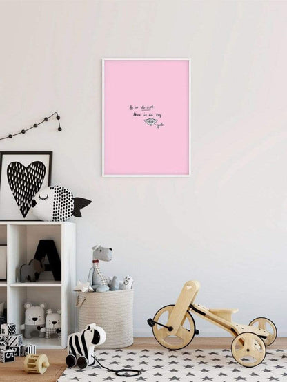 Affiche Art Star Wars - Quote Yoda Cute 40x50cm