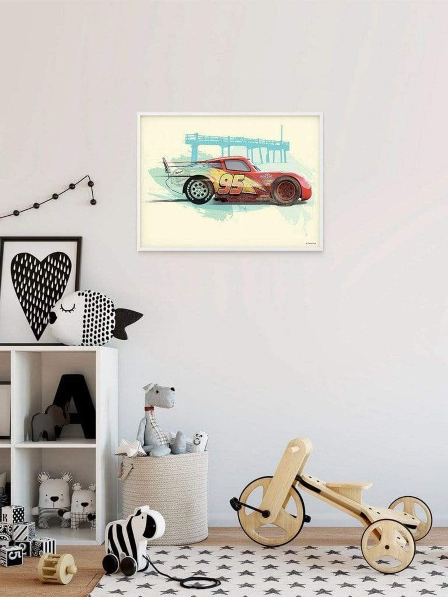 Affiche Art Cars - Lightning McQueen - 50x40cm