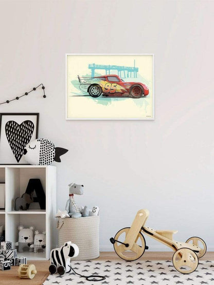 Affiche Art Cars - Lightning McQueen - 50x40cm