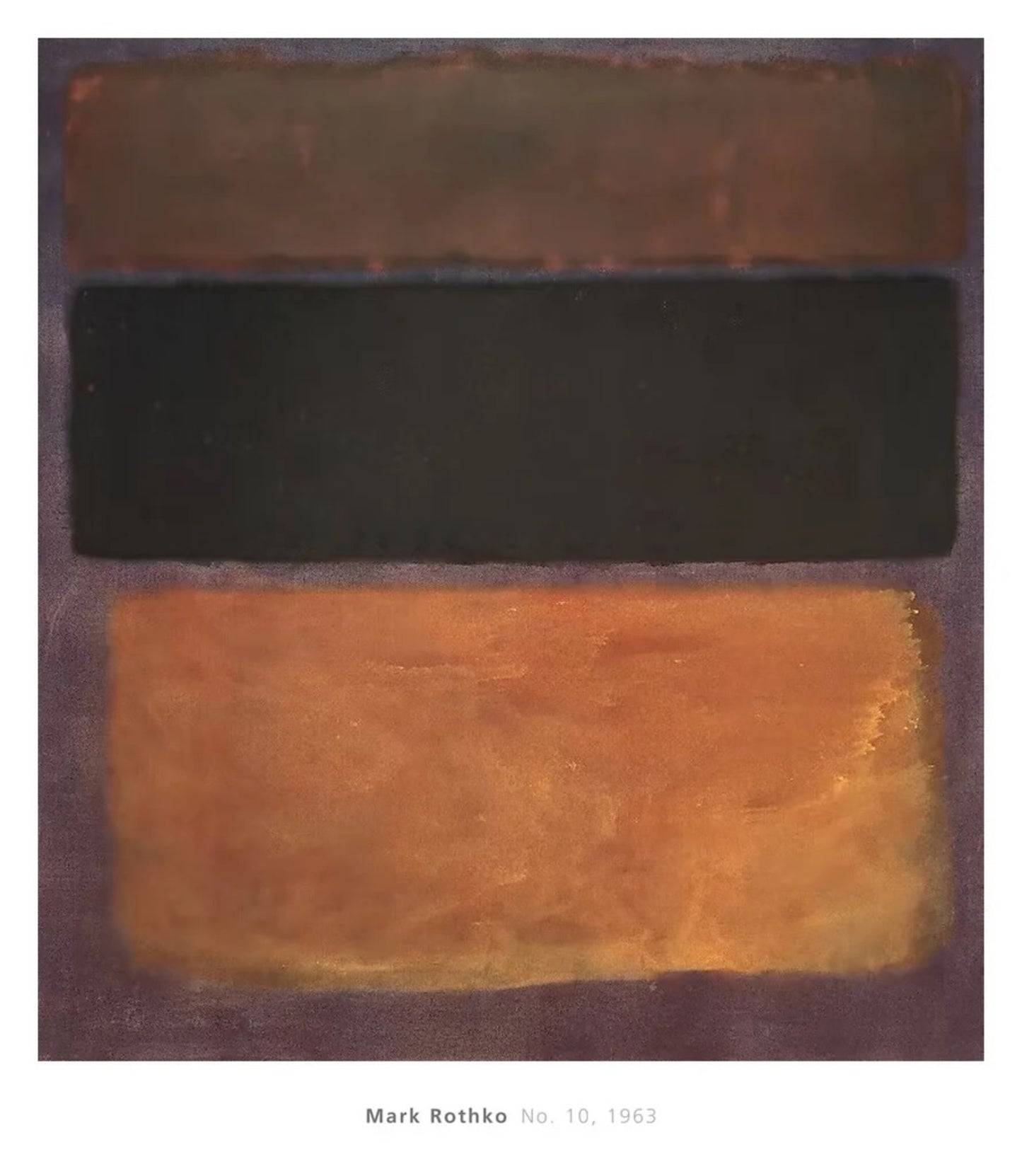 Affiche Art Mark Rothko - No. 10 - 1963 101,5x116,5cm