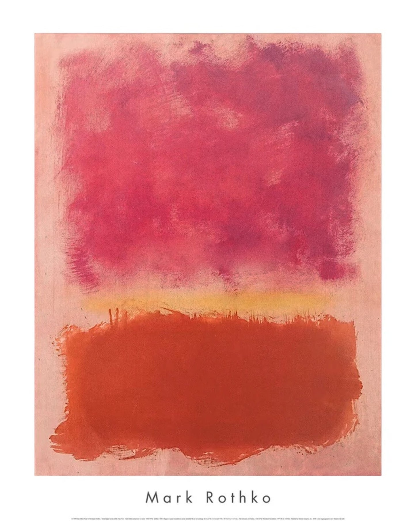 Affiche Art Mark Rothko - Untitled - 1985 61x76cm