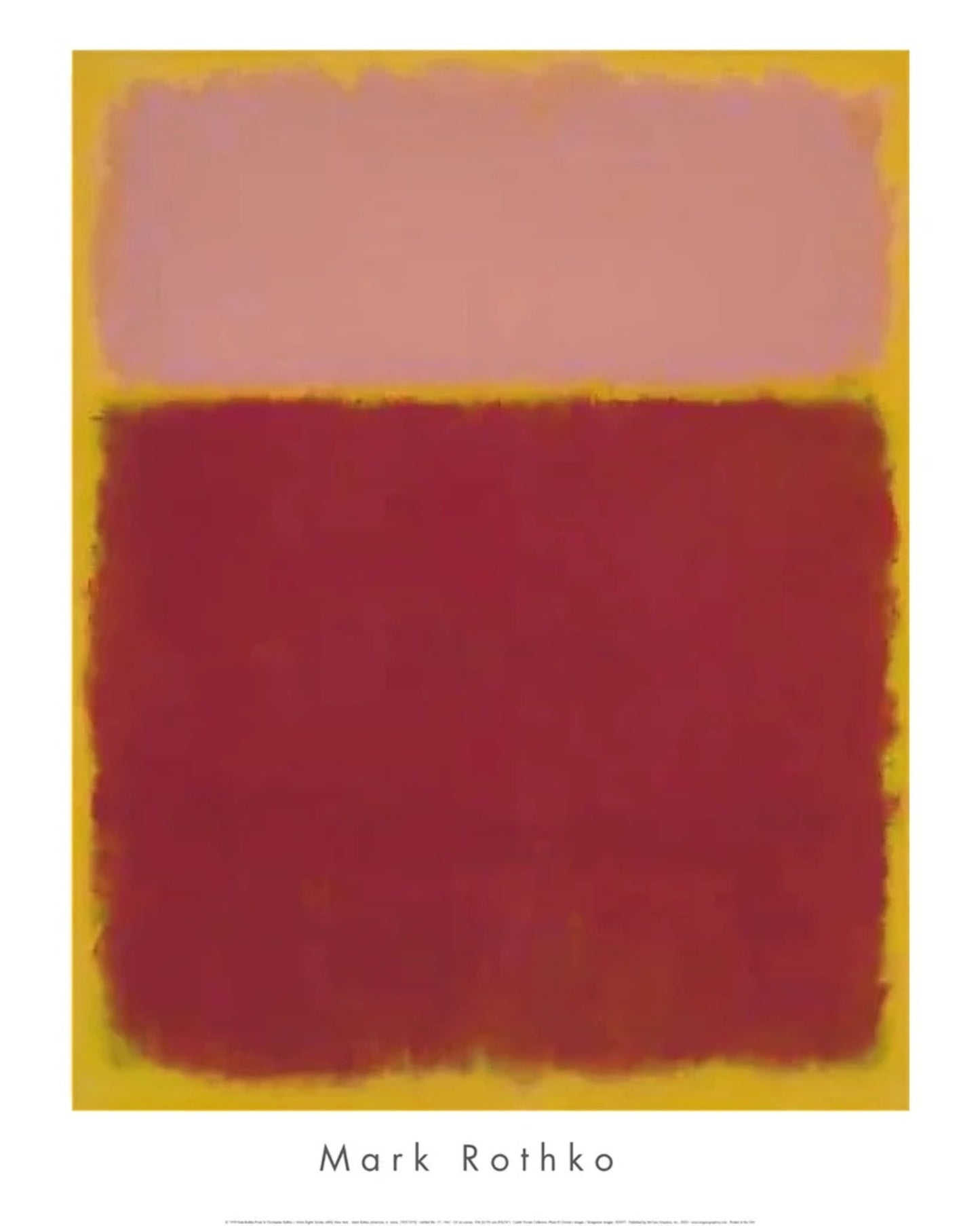 Affiche Art Mark Rothko - Untitled - No 17 - 1961 61x76cm