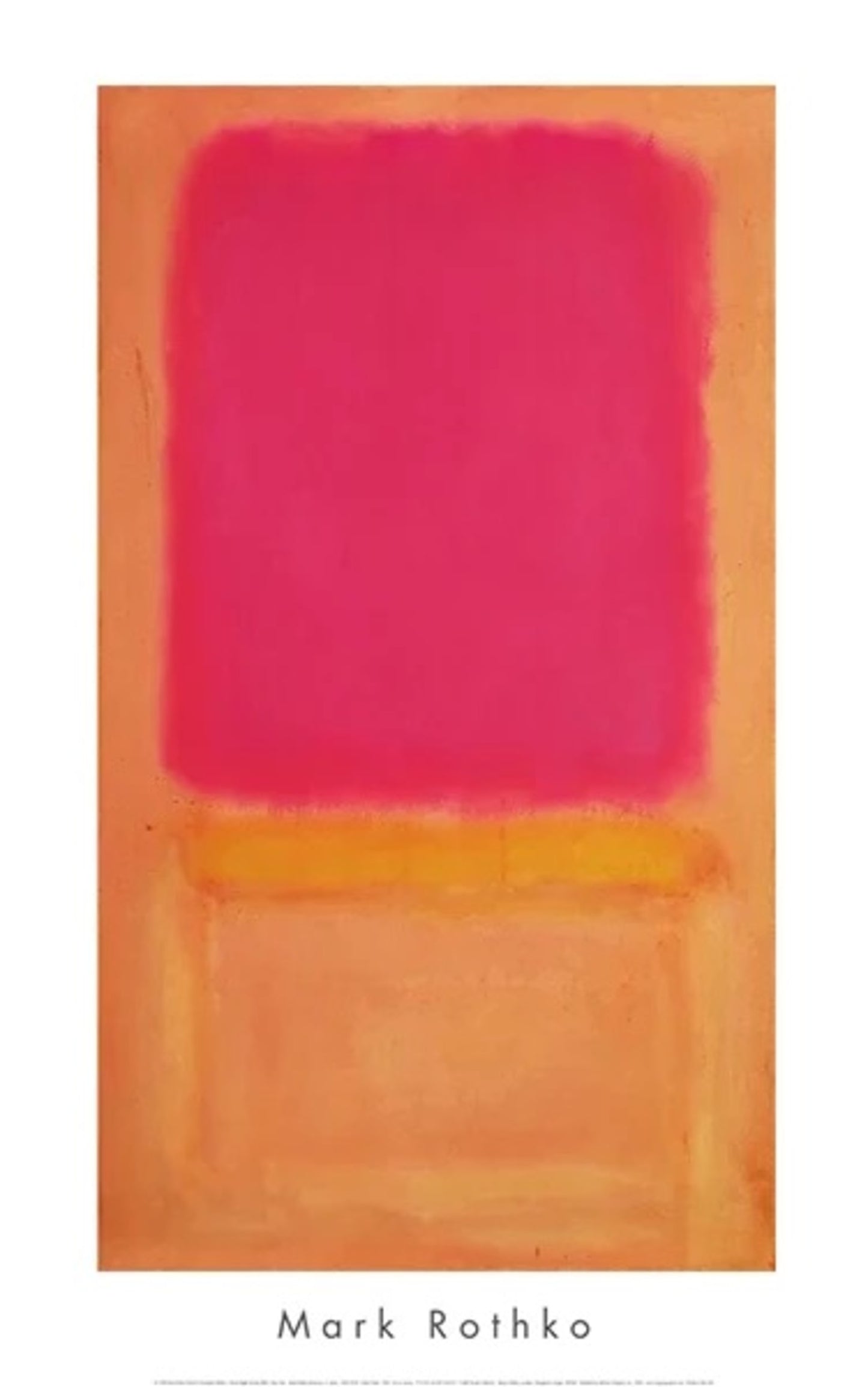 Affiche Art Mark Rothko - Violet Center - 1954 50,8x81cm