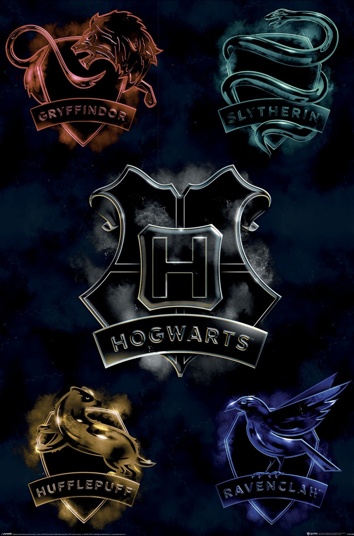 Poster Harry Potter - Houses 61x91,5cm