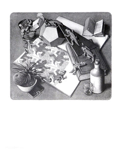 Affiche Art M. C. Escher - Reptilien 55x65cm