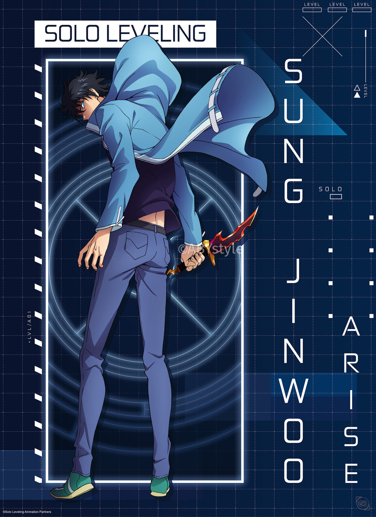 Poster Solo Leveling - Jinwoo Arise 38x52cm