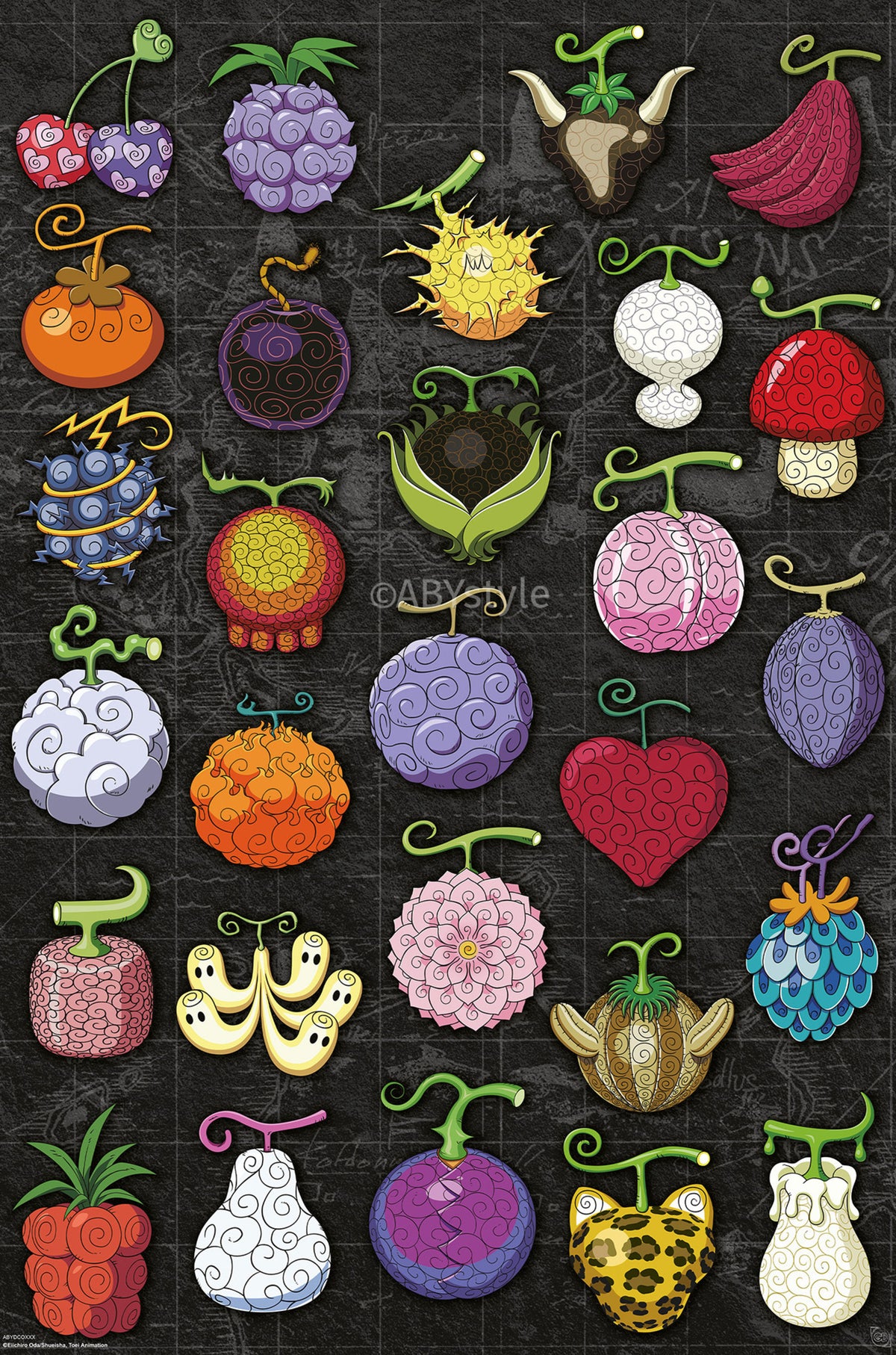 Poster One Piece - Devil Fruits 61x91,5cm