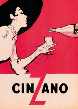 Affiche Art Ernest - Cinzano 50x70cm