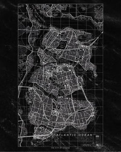 Affiche Art Batman Gotham City 40x50cm
