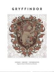 Affiche Art Harry Potter Gryffindor 30x40cm