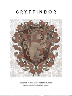 Affiche Art Harry Potter Gryffindor 30x40cm