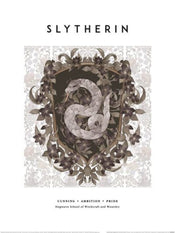 Affiche Art Harry Potter Slytherin 30x40cm