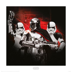 Affiche Art Star Wars: the Last Jedi Stormtrooper Team 40x40cm