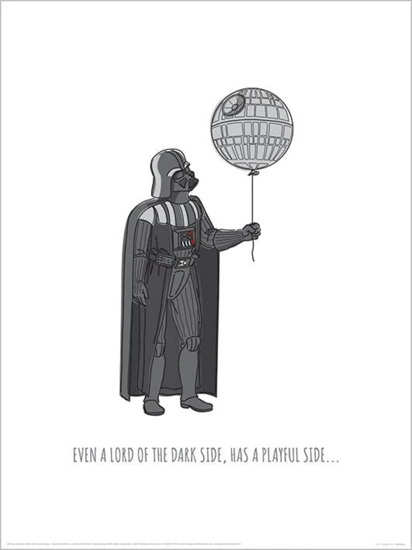 Affiche Art Star Wars Live Everyday Day 30x40cm