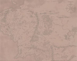 Affiche Art The Lord of the Rings Middle Earth 40x50cm