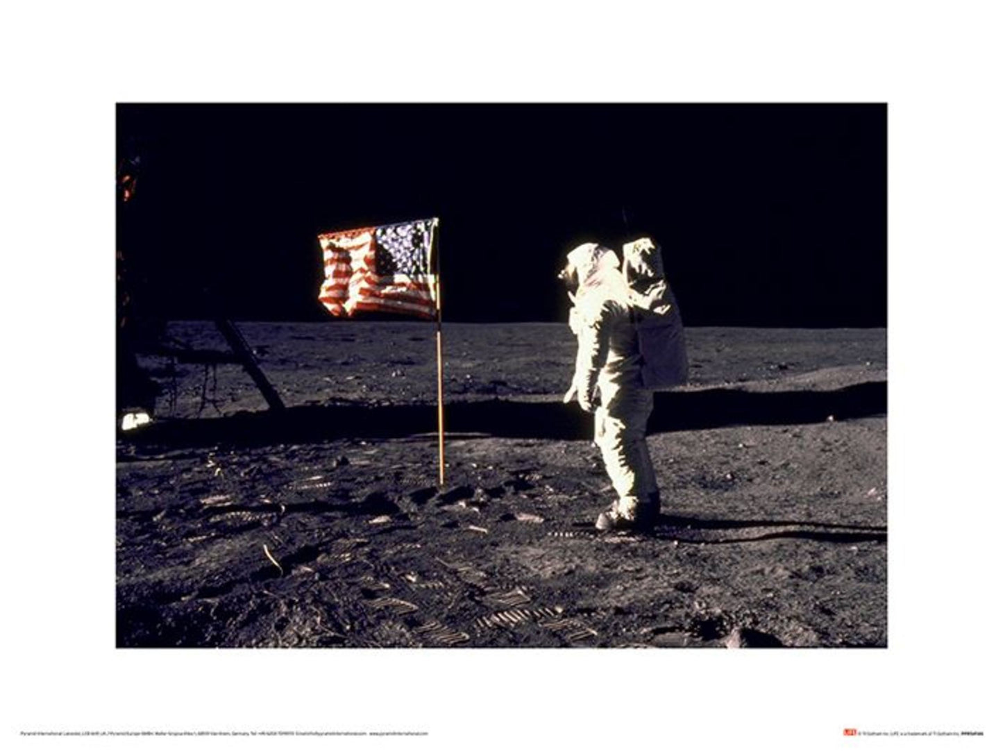 Affiche Art Time Life Aldrin Moon 30x40cm