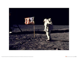 Affiche Art Time Life Aldrin Moon 30x40cm