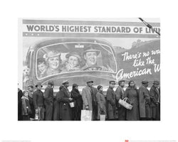 Affiche Art Time Life World's Highest Standard of Living 40x50cm