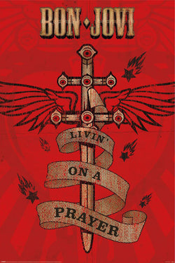 Poster Bon Jovi Livin On a Prayer 61x91,5cm