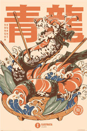 Poster Ilustrata Dragon Sushi 61x91,5cm