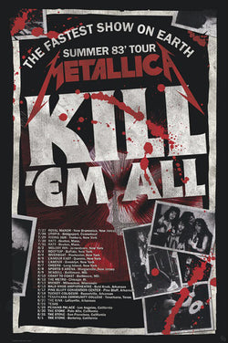 Poster Metallica - Kill'em All 83 Tour 61x91,5cm