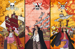 Poster One Piece Captains and Boats 91.5x61cm