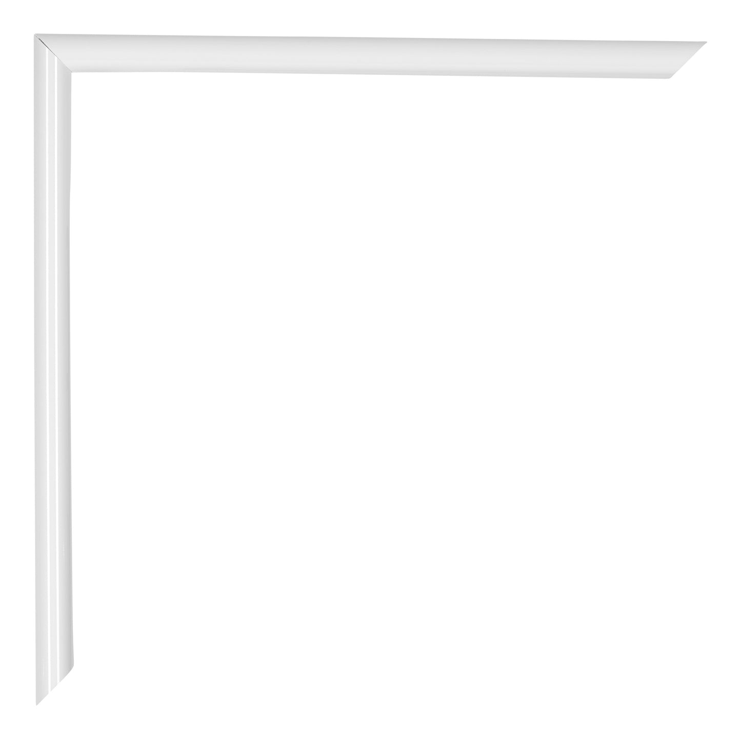 Cadre d'affiche 40x40cm Blanc Brillant Plastique Paris