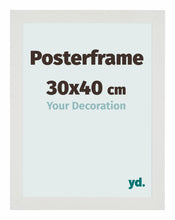 Cadre d'affiche 30x40cm Blanc Mat MDF Parma