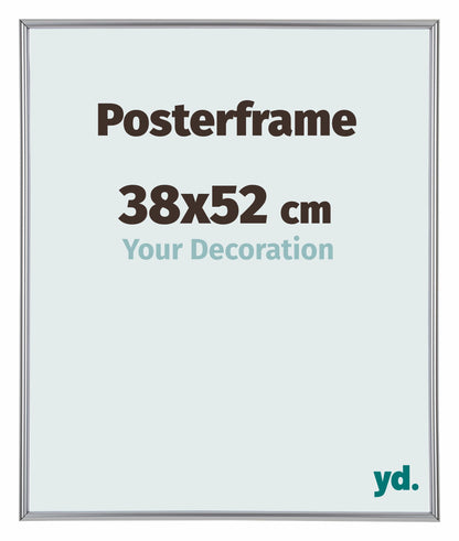 Cadre d'affiche 38x52cm Argent Brillant Plastique Paris